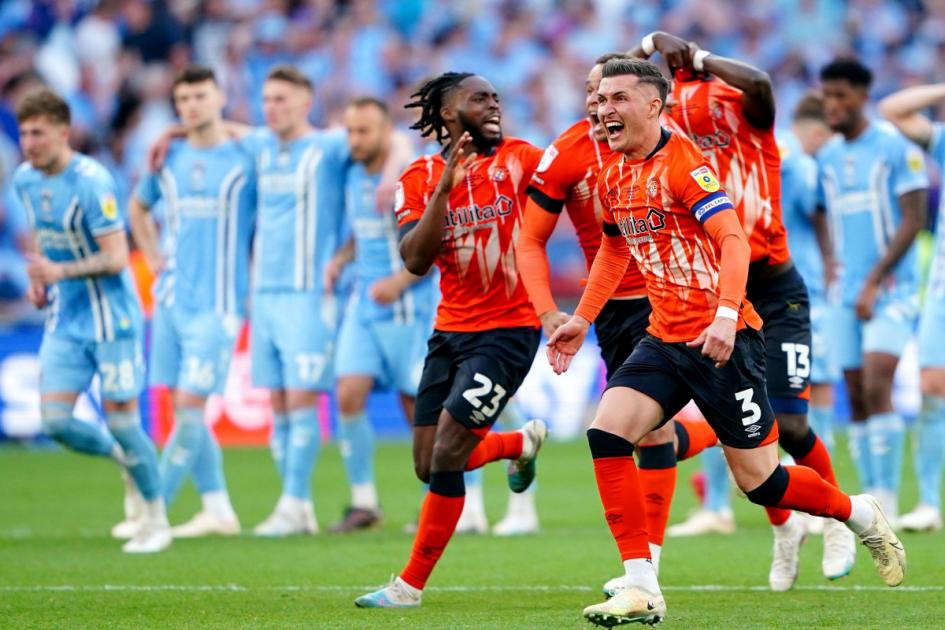 Luton reach the Premier League after shoot-out victory against Coventry