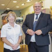 Jennie and Alistair Ferdinand of Specsavers Saltcoats