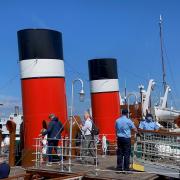 The Waverley set sail from Largs today for the first time this season.