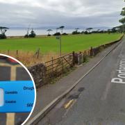 Jay Jay Murray tested positive for cannabis after his vehicle was found parked in front of a farm gate on Portencross Road. Photo: Street View