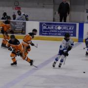 North Ayrshire Predators in action against Solway Sharks JIHC at Dumfries Ice Bowl