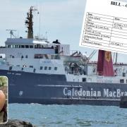 Several planned sailings from Brodick to Ardrossan on June 26 were cancelled, much to Sam Devine-Turner’s (inset) frustration and resulting in the Shrewsbury woman billing the ferry firm for her wasted time (Main photo: Sharon Dalgoutte)