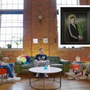 Jamie Dalgoutte had his portrait, inset, painted by Ross Muir in Tinie Tempah’s BBC show