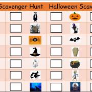 The clue sheet provided by St Winning's Primary School for the scavenger hunt