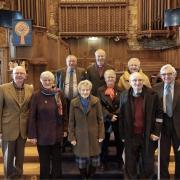 The eight St Margaret's elders with Minister David Albon