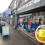 The historic Sports and Rainwear shop in Saltcoats has begun a 'closing down sale' ahead of its official closure in the summer