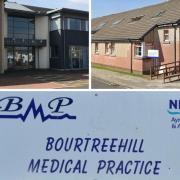Fullarton Medical Practice in Ayr (top left), Saltcoats Group Practice (top right) and Bourtreehill Medical Practice in Irvine will be closed on Thursday afternoon (March 9)