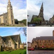 From top left clockwise: Stevenston High Kirk, St Margaret's, St Cuthbert's and Kilbirnie Auld Kirk have all had their appeals to stop their closure rejected.