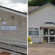 The service is usually based in Montgomery Court, Kilbirnie (left) but has been temporarily relocated to Taigh Mor in Beith (right)