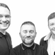 From left: Jordan Young, Stephen Purdon and Scott Fletcher will be bringing their show to Saltcoats after years of delays due to the Covid pandemic.
