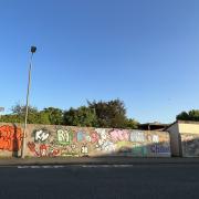 The wall outside the Hip Flask was used as a 'practice wall' for aspiring young street artists