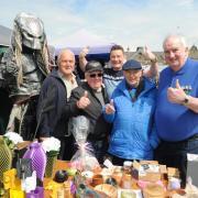 The Men's Shed Group at the Winton Rovers fun day and fete