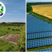 The site of the solar farm north-east of Kilwinning