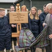 King Charles III officially opens the MacRobert Farming and Rural Skills Centre at Dumfries House in Cumnock