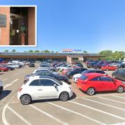 Court papers say she struck a number of vehicles in the Tesco Kilmarnock car park.