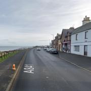 The incident took place on the A841 Shore Road through Brodick.
