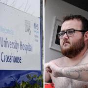 Anthony Adams was rumbled after being confronted by a genuine member of medical staff at Crosshouse Hospital