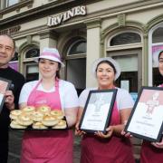 The team at Irvine's Bakers were celebrating success once again.
