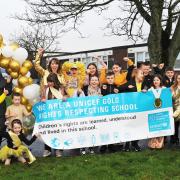 St Anthony's celebrate their Gold award