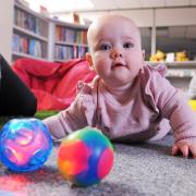 The baby sensory class at the library