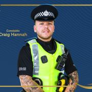 PC Craig Hannah got a bravery award