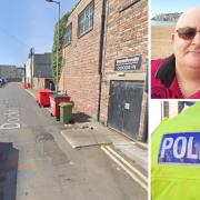 Robbie Smith says he was robbed after falling metres from his home at the lane behind Farmfoods in Saltcoats.