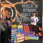 The Energyze gym team handed more than 200 Easter eggs over to Michael Kirkum to support his sick kids appeal.