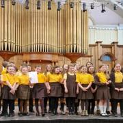 The Beith Primary Choir in action