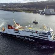The Glen Sannox on sea trials