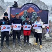 Ross, Devin and Marley from the IMC Project in Saltcoats joined chairman Jim Montgomerie on a trip of a lifetime to Everest base camp.