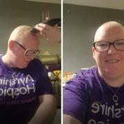 Kirsty Mcnicol braved the shave in a bid to raise funds for the Ayrshire Hospice.
