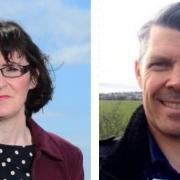 The SNP's Patricia Gibson and Conservative Todd Ferguson