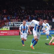 ON TARGET: Kris Boyd, pictured in action for Killie at Firhill, netted from the penalty spot.