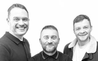 From left: Jordan Young, Stephen Purdon and Scott Fletcher will be bringing their show to Saltcoats after years of delays due to the Covid pandemic.