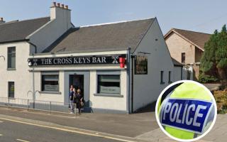 Police are investigating after reports of a break in at The Cross Keys bar in Stevenston