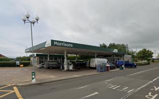 He was caught driving at Morrisons petrol station despite being disqualified from doing so.