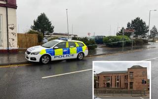He appeared in court today, Thursday November 2, in connection with a 'serious assault' in Ardrossan.