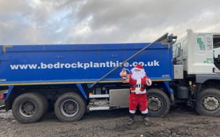 Kevin will be going around in his lorry dressed as Santa in a bid to raise cash for charity.