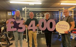 The team at MRC raised an incredible £3,400 for the Ayrshire Hospice.