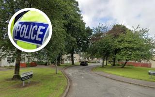 The incident took place on Cambusdoon Place in Kilwinning.