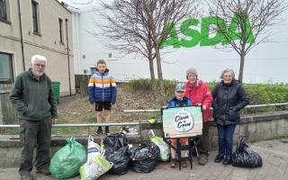 The Three Towns Clean Up Crew tackled a litter blackspot in Ardrossan this week.